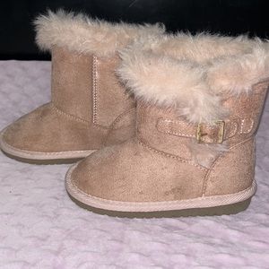 Pink Toddler Winter Booties